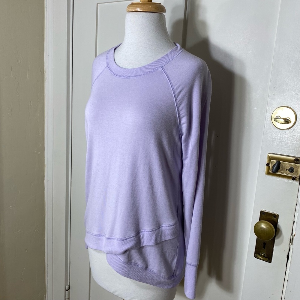 🎉LAST CALL🎉 M Magaschoni Light Purple Lavender Modal Blend Pullover Sweatshirt S